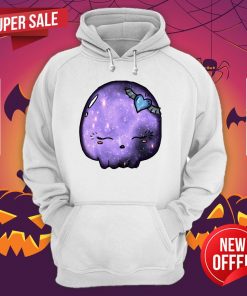 Halloween Purple Moon Skull Kawaii Cute Sugar Skull Hoodie
