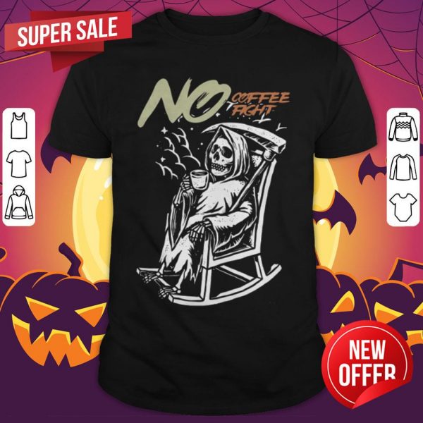 Halloween Skeleton Loves Drinking Coffee Day Of The Dead Shirt