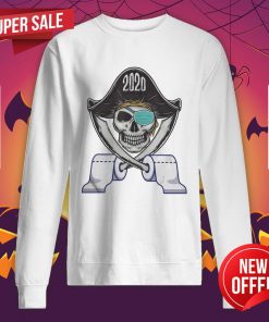Halloween Toilet Paper Skull Mask Pirate Boys Girls Kids Sweatshirt