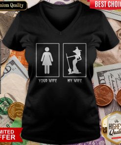 Halloween Witch Your Wife My Wife V-neck