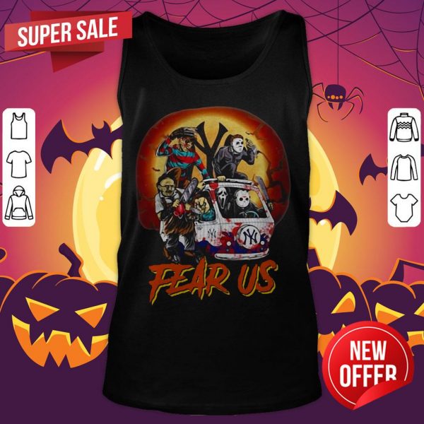 Horror Character Fear Us Halloween Tank Top