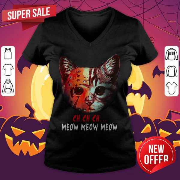 Hot Ch Ch Ch Meow Meow Meow V-neck