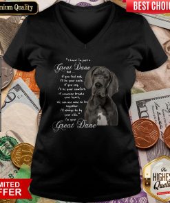 I Know I’m Just A Great Dane But If You Feel Sad I’ll Be Your Smile If You Cry V-neck