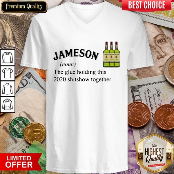 Jameson The Glue Holding This 2020 Shitshow Together V-neck