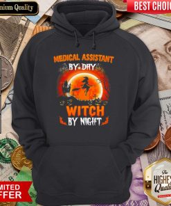 Medical Assistant By Dry Witch By Night Halloween Sunset Hoodie