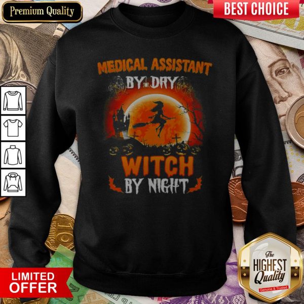 Medical Assistant By Dry Witch By Night Halloween Sunset Sweatshirt