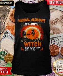 Medical Assistant By Dry Witch By Night Halloween Sunset Tank Top