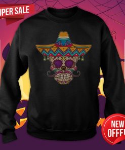 Mexican Day Of The Dead Dia De Los Muertos Sugar Skull Sweatshirt