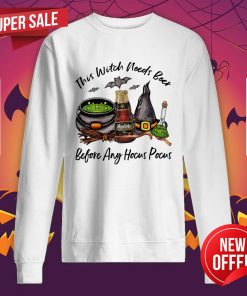 Modelo Negra Bottle This Witch Needs Beer Before Any Hocus Pocus Halloween Sweatshirt