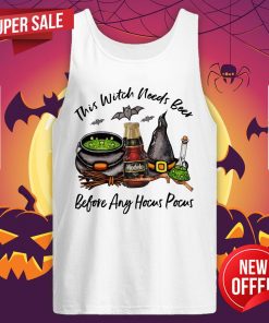 Modelo Negra Bottle This Witch Needs Beer Before Any Hocus Pocus Halloween Tank Top