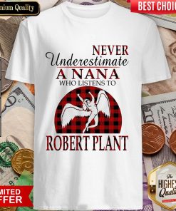 Never Underestimate A Nana Who Listens To Robert Plant Shirt