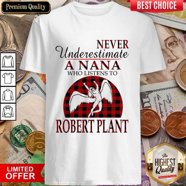 Never Underestimate A Nana Who Listens To Robert Plant Shirt