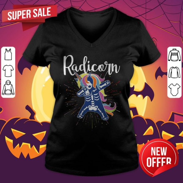 Official Radicorn Dabbing Halloween V-neck