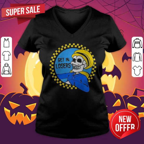 Official Skull Get In Losers We’re Saving Halloweentown V-neck