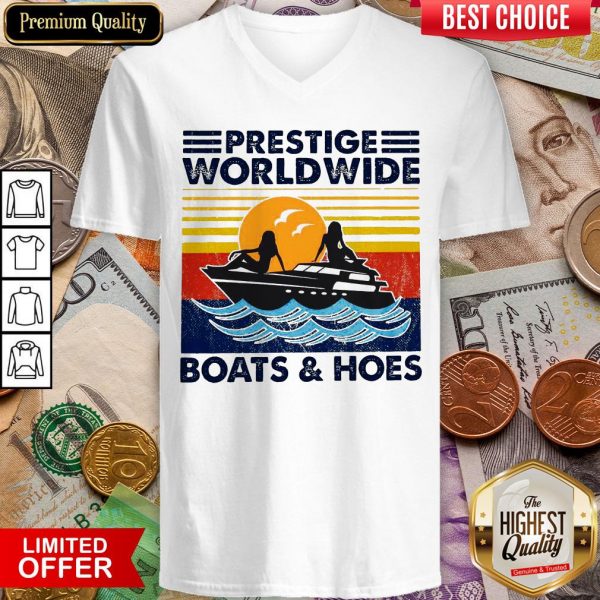 Prestige Worldwide Boats And Hoes Vintage V-neck