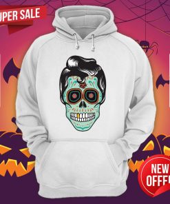 Psychobilly Sugar Skull Day Of The Dead Dia De Muertos Halloween Hoodie