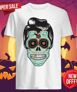 Psychobilly Sugar Skull Day Of The Dead Dia De Muertos Halloween Shirt