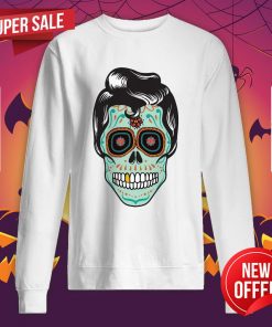 Psychobilly Sugar Skull Day Of The Dead Dia De Muertos Halloween Sweatshirt