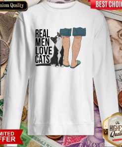 Real Men Love Cats Vintage Retro Sweatshirt