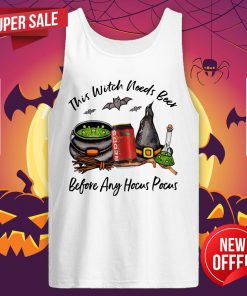 Redd_s Apple Ale Can This Witch Needs Beer Before Any Hocus Pocus Halloween Tank Top
