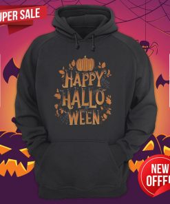 Retro Happy Halloween Shirt Women Men Vintage Pumpkin Hoodie