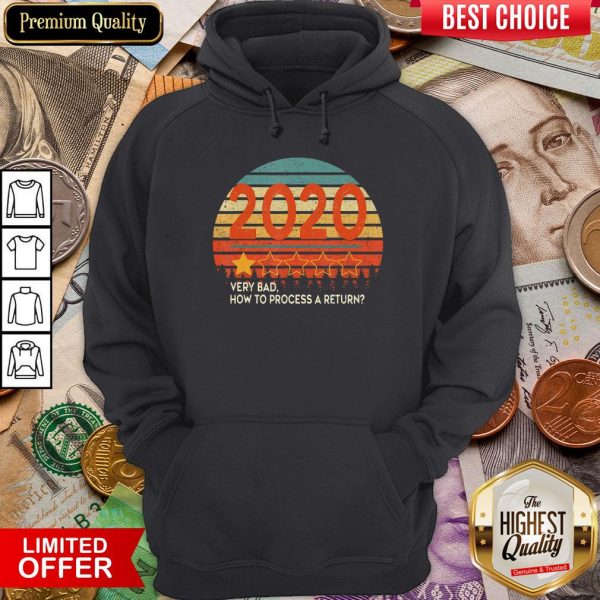 Retro Vintage Sunset 2020 Very Bad How To Process A Return Hoodie