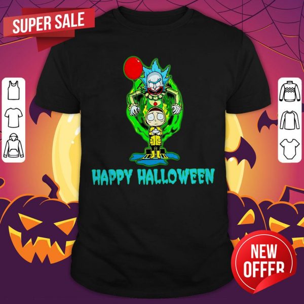 Rick And Morty Smith IT Happy Halloween Shirt