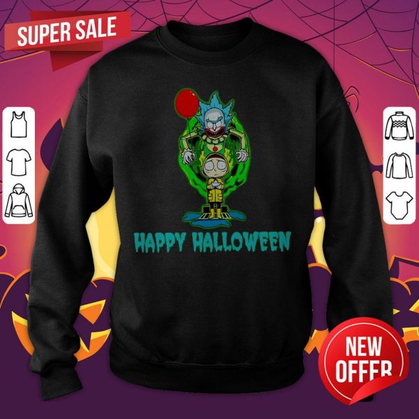 Rick And Morty Smith IT Happy Halloween Sweatshirt