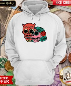 Skulls Couple Day Of The Dead ShirtSkulls Couple Day Of The Dead Hoodie