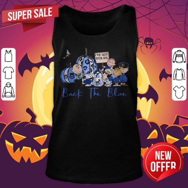 Snoopy And Friend I'Ve Got Your Six Nack The Blue Halloween Tank Top