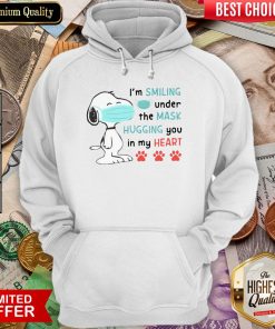 Snoopy I’m Smiling Under The Mask Hugging You In My Heart Hoodie