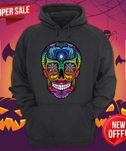Sugar Skull Colorful Dia De Muertos Day Of The Dead Hoodie