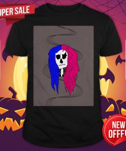 Sugar Skull Half And Half Dia De Los Muertos Day Dead Shirt
