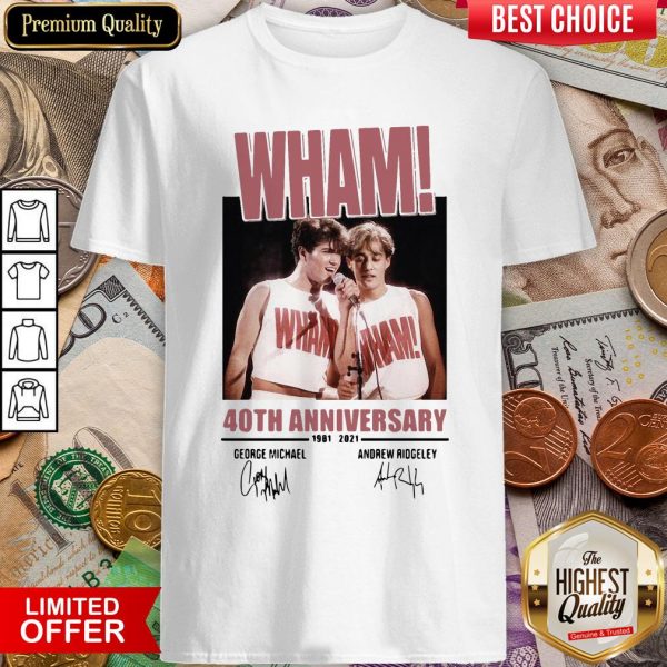 Wham 40th Anniversary 1981 2021 Signatures Shirt