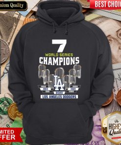 Top 7 World Series Champions 1955 1959 1965 1963 1981 1988 2020 Los Angeles Dodgers Hoodie - Design By Viewtees.com