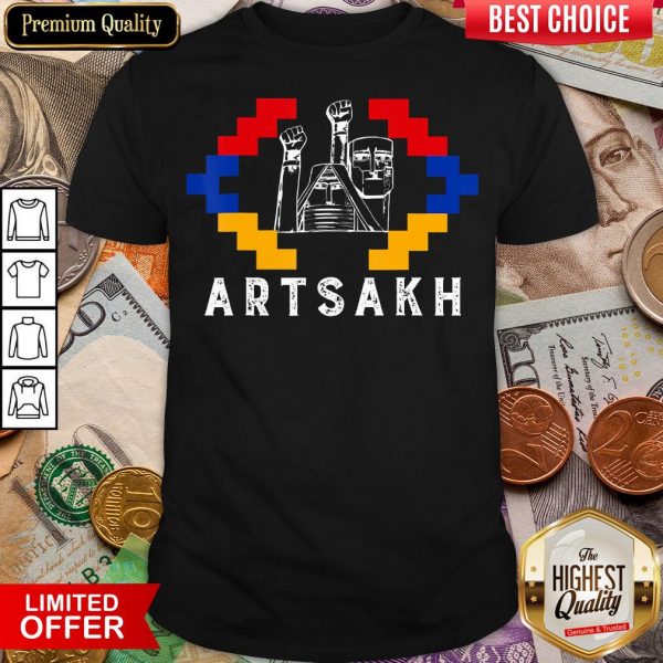 Funny Artsakh Strong Armenia Support Artsakh Flag Shirt - Design By Viewtees.com
