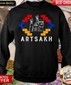 Funny Artsakh Strong Armenia Support Artsakh Flag Sweatshirt - Design By Viewtees.com