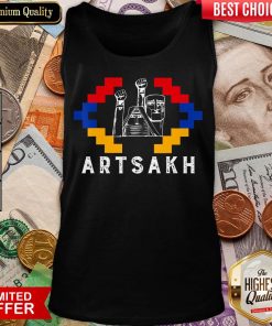 Funny Artsakh Strong Armenia Support Artsakh Flag Tank Top - Design By Viewtees.com