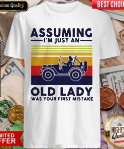 Assuming I'M Just An Old Lady Was Your First Mistake Shirt