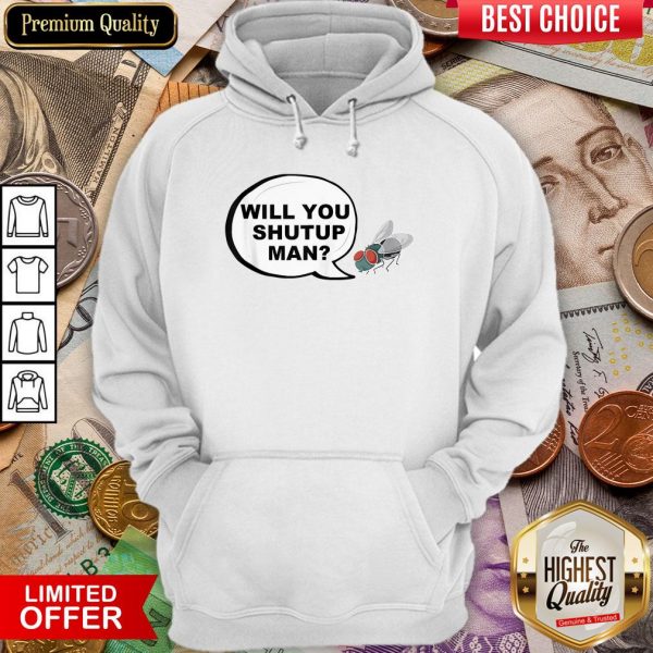 Fly Hits Mike Pence White Swatter Hoodie