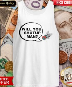 Fly Hits Mike Pence White Swatter Tank Top