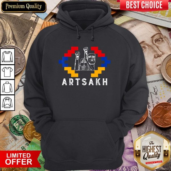 Funny Artsakh Strong Armenia Support Artsakh Flag Hoodie - Design By Viewtees.com