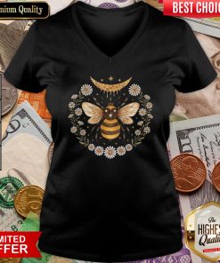 Funny Bee Honey Moon V-neck