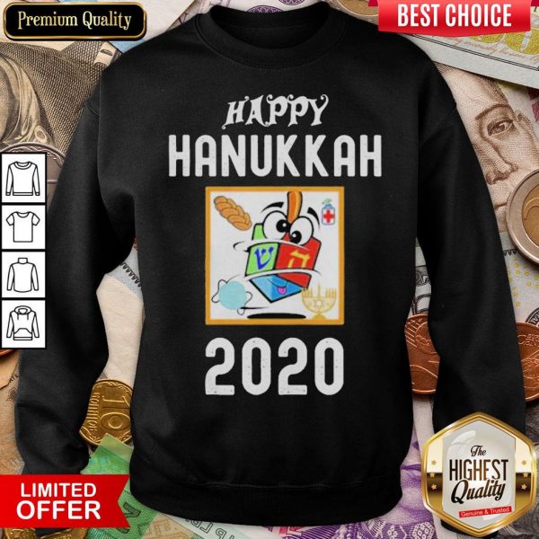 Funny Hanukkah 2020 Sanitizer And Challah Sweatshirt - Design By Viewtees.com