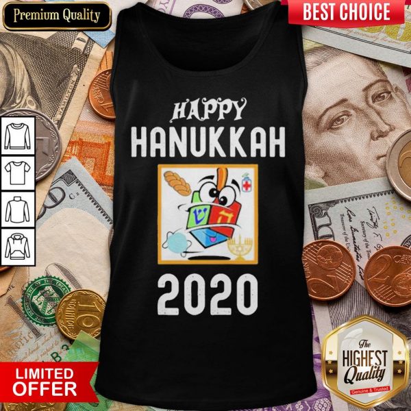 Funny Hanukkah 2020 Sanitizer And Challah Tank Top - Design By Viewtees.com