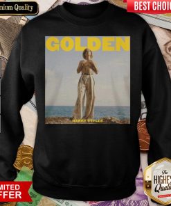Funny Harry Styles Golden Sweatshirt - Design By Viewtees.com