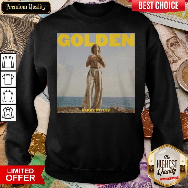 Funny Harry Styles Golden Sweatshirt - Design By Viewtees.com