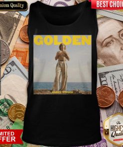 Funny Harry Styles Golden Tank Top - Design By Viewtees.com