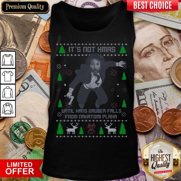 Funny It’s Not Xmas Until Hans Gruber Fall From Nakatomi Plaza Christmas Tank Top - Design By Viewtees.com