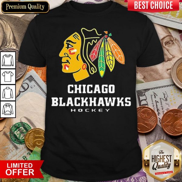 Funny Logo NHL Chicago Blackhawks Hockey Shirt - Design By Viewtees.com